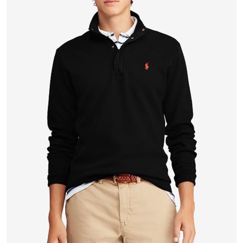 Men's Double-Knit Half-Zip Pullover - image 1
